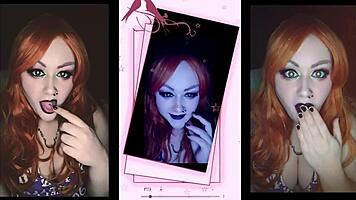 Cute Teen 18+ Babe Gives Jerk Off Instructions in Teasing Cowgirl Pose