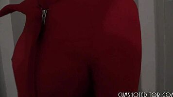 Young German amateur sucks monster cock in laundry room fuck