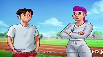 Summertimesaga - Maria Enjoys Mustache Riding with Anime Teen 18+ Babe in Hentai Creampie Scene E1 76.