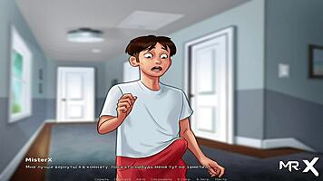 Summertimesaga - Maria Enjoys Mustache Riding with Anime Teen 18+ Babe in Hentai Creampie Scene E1 76.