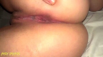 Rough anal and facefucking my asian girlfriend