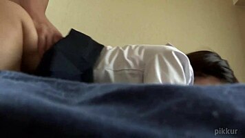 kozue and friend desperate for cash get caught in web chat