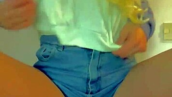 I play until I cum as a hot teen 18+ with small tits