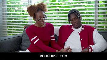 Rough Freeuse Of Black Teen Stepsister James Cameron!