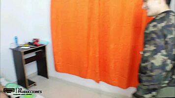 Amateur blowjob from stepsister swallowing cum 😋