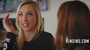 redhead step mom corrupts teen