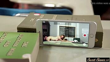 Classy petite teen 18+ gets fucked and fingered deeply