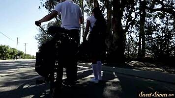 Classy petite teen 18+ gets fucked and fingered deeply