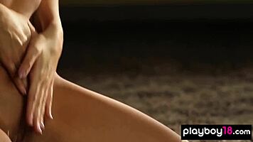 Justine Miller naked solo with small tits