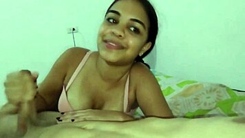 Colombian neighbor guides lost girl with big cock!