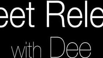 Solo beauty teases with fingers on her wet pussy lips