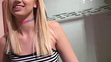 Dirty Little Sierra Nicole Gets Slammed with Monster Cock Blowjob