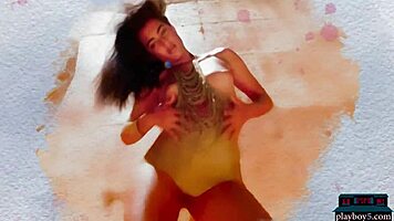 Petite Latina Strips Naked