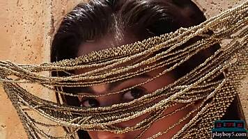 Petite Latina Strips Naked