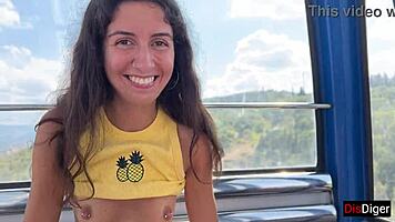 dude, gimme that risky blowjob on the ferris wheel now