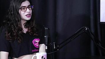 Transsexual Yumi Trap In Sheer Red Lingerie Compilation