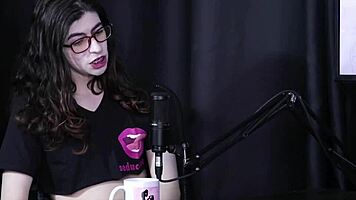 Transsexual Yumi Trap In Sheer Red Lingerie Compilation