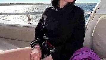 public couples on a yacht