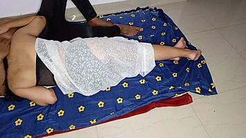 STEP AUNTY RIDES ME IN BED