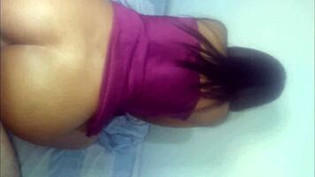 Damn! Ripping open my 18-year-old stepdaughter's tight ass with force!