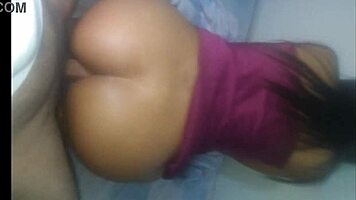 Damn! Ripping open my 18-year-old stepdaughter's tight ass with force!