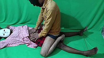 High class hindi girlfriend has dirty sexy sex with friend in classroom, young and brunette.