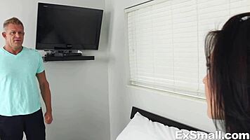 Jenna Reid sucks cock before getting drilled hard and rough in petite 18+ action