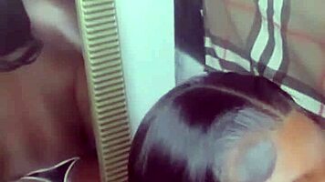 My little 18+ stepsister jumps me right when I get home to test my black cock! 😜