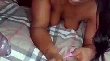 My little 18+ stepsister jumps me right when I get home to test my black cock! 😜