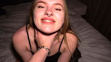 teen blonde endures rough no mercy pounding