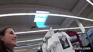 luscious czech chick teased and nailed in pov