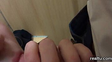 luscious czech chick teased and nailed in pov