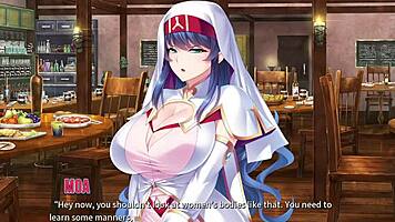 In Harem Hunter, the sex-ray vision lets him get it on with a virgin mage in episode one.