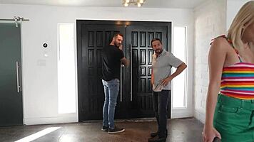 Two Monster Cocks Slam My Face Hard in a Wild MMF Threesome with Wet Action.