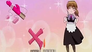 anime maid masturbates and gets so wet 😍