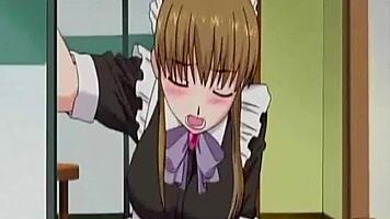 anime maid masturbates and gets so wet 😍