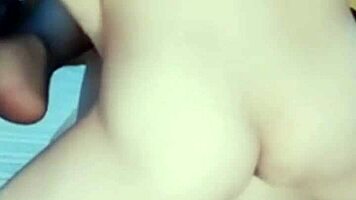 qing teng riding cock hard, wet pussy everywhere?