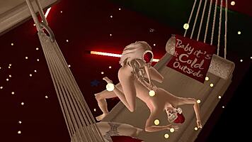 receiving my christmas package with 3d porn blowjob and teen cock 😘