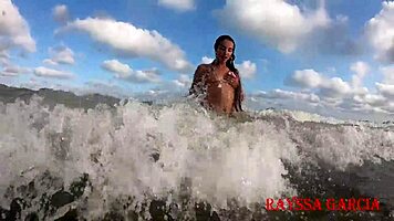 Enjoying the beach at my cuckold's expense, Rayssa Garcia