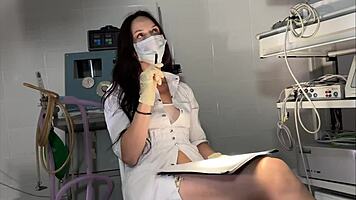 Nurse bored at night in hospital decides to bang security hard on desk outdoors