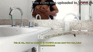 juliacarioca updates with dirty talk while slapping the maid's big ass today