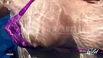 Scandalous Busty Pinay Wife Shows Big Tits While Masturbating In Pool