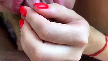 sweet blonde bride gives long, deep, slobbery blowjob on wedding night