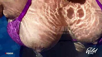Scandalous Busty Pinay Wife Shows Big Tits While Masturbating In Pool