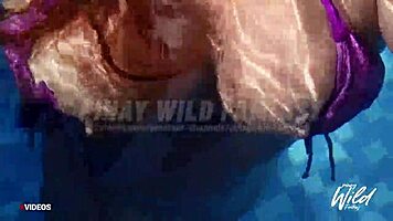Scandalous Busty Pinay Wife Shows Big Tits While Masturbating In Pool