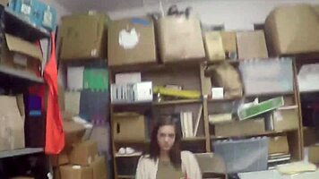 Milf and teen banged in office for shoplifting?