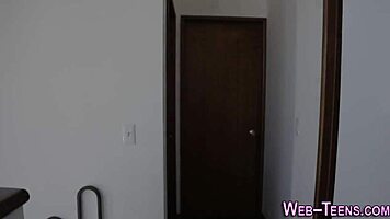 Watch this brunette teen lick and finger her petite friend passionately.