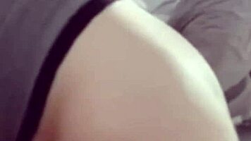 Young Asian Couple's Barefoot Riding Session in New Panties