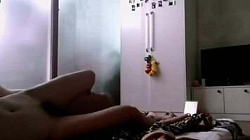 chubby teen hints at wanting anal creampie from her friend in homemade video