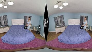 Rebecca vanguard rides cock in pov cowgirl sex.